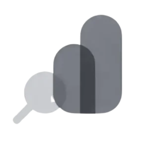 logo de google search console en formato webp en blanco y negro