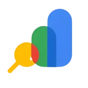 logo de google search console en formato webp en blanco y negro